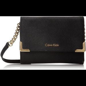 Calvin Klein Saffiano Leather Crossbody Bag